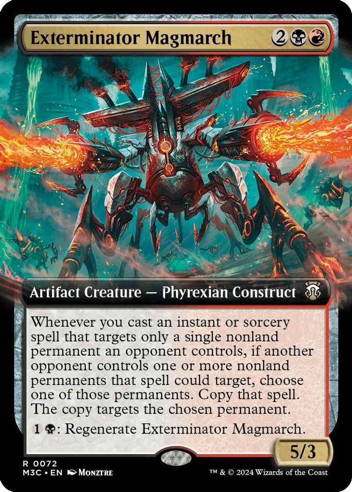 Exterminator Magmarch (Extended Art) (Ripple Foil) [Modern Horizons 3 Commander]