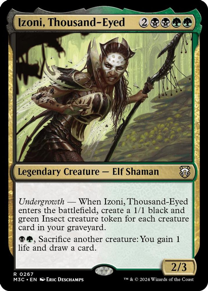 Izoni, Thousand-Eyed (Ripple Foil) (M3C-267) - Modern Horizons 3 Commander Foil
