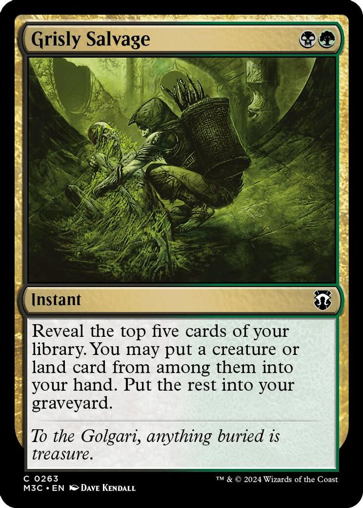 Grisly Salvage (Ripple Foil) [Modern Horizons 3 Commander]