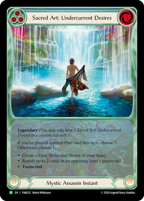 Sacred Art: Undercurrent Desires [FAB232] (Promo)  Rainbow Foil