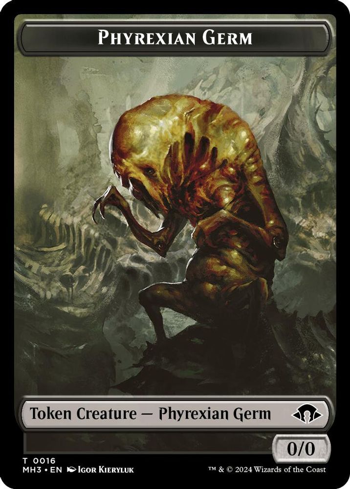 Phyrexian Germ // Cat Double-Sided Token [Modern Horizons 3 Tokens]