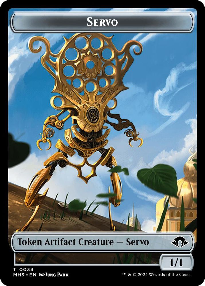 Servo // Zombie Double-Sided Token [Modern Horizons 3 Tokens]