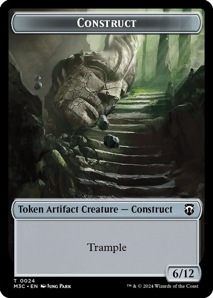 Construct (Ripple Foil) // Myr Double-Sided Token (M3C-24 // 25) - Modern Horizons 3 Commander Foil