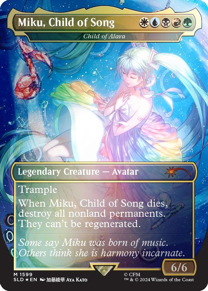 Miku, Child of Song - Child of Alara (Rainbow Foil) [Secret Lair Drop Series]