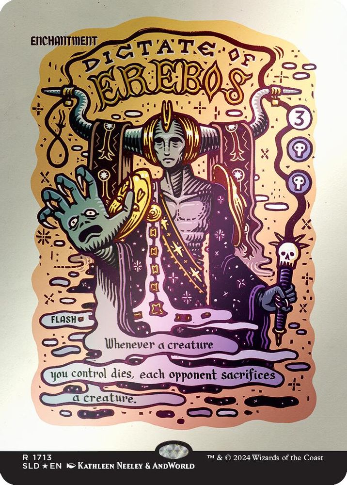 Dictate of Erebos (Rainbow Foil) [Secret Lair Drop Series]