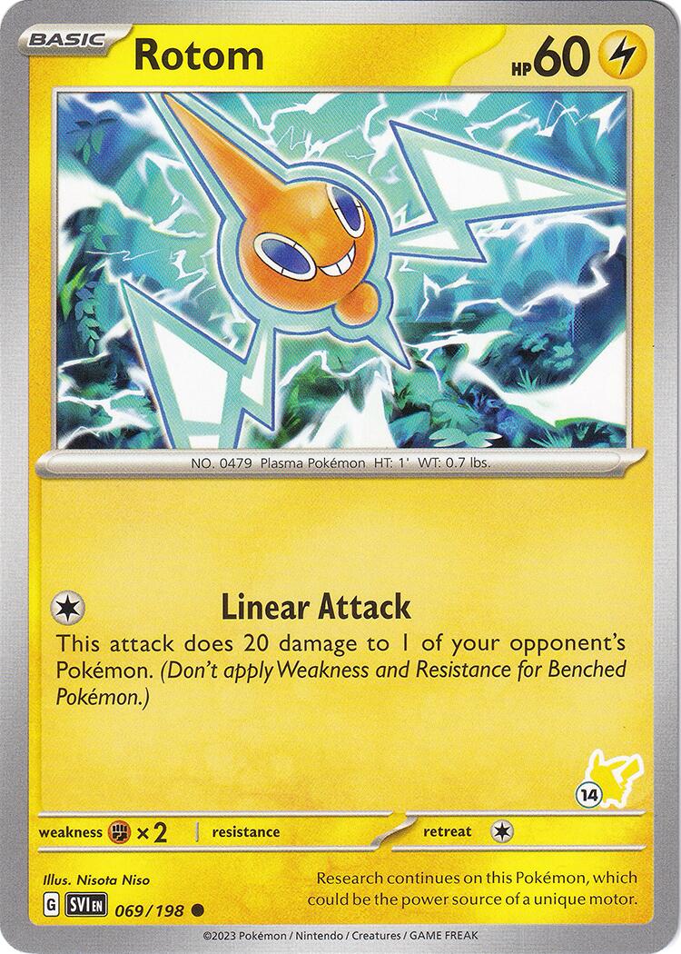 Rotom (069/198) (Pikachu Stamp