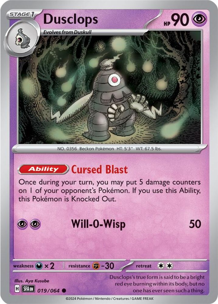 Dusclops (019/064) [Scarlet & Violet: Shrouded Fable]