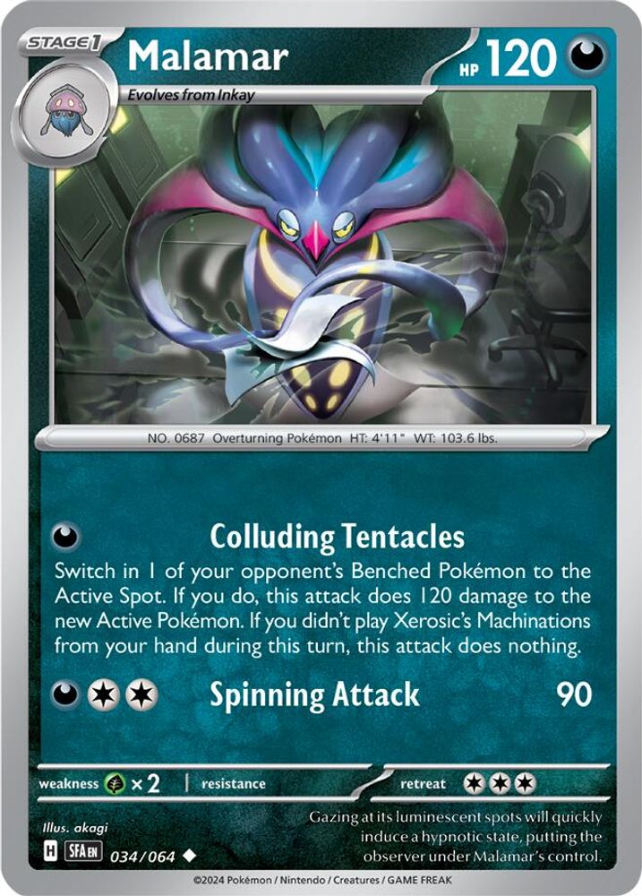 Malamar (034/064) [Scarlet & Violet: Shrouded Fable]