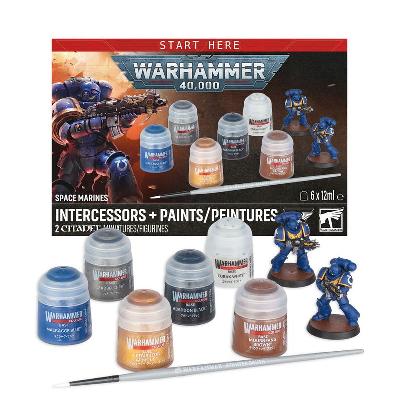 Space Marines: Intercessors + Paints Set: Warhammer 40,000