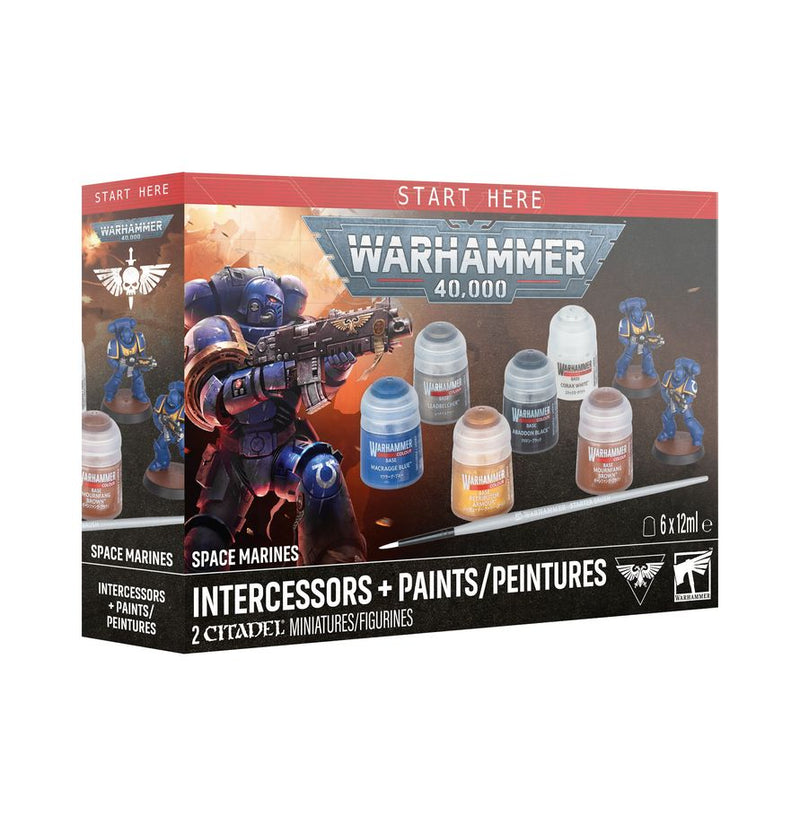 Space Marines: Intercessors + Paints Set: Warhammer 40,000