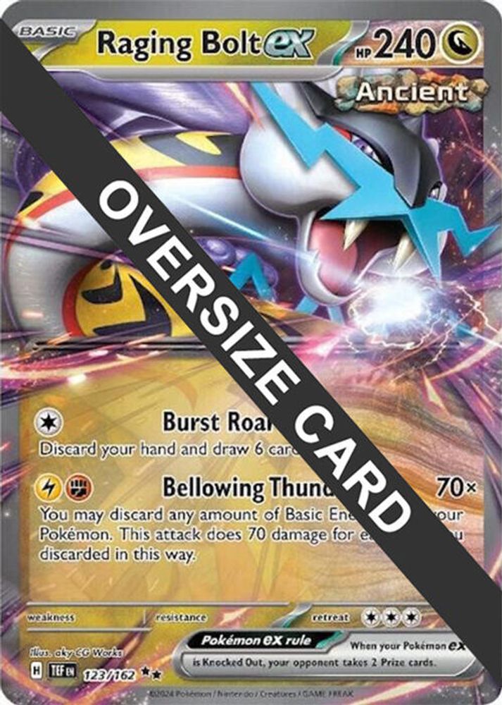 Raging Bolt ex 123/162 - Holofoil Jumbo Cards - Promo