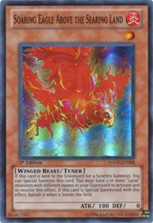 Soaring Eagle Above the Searing Land [HA05-EN008] Super Rare