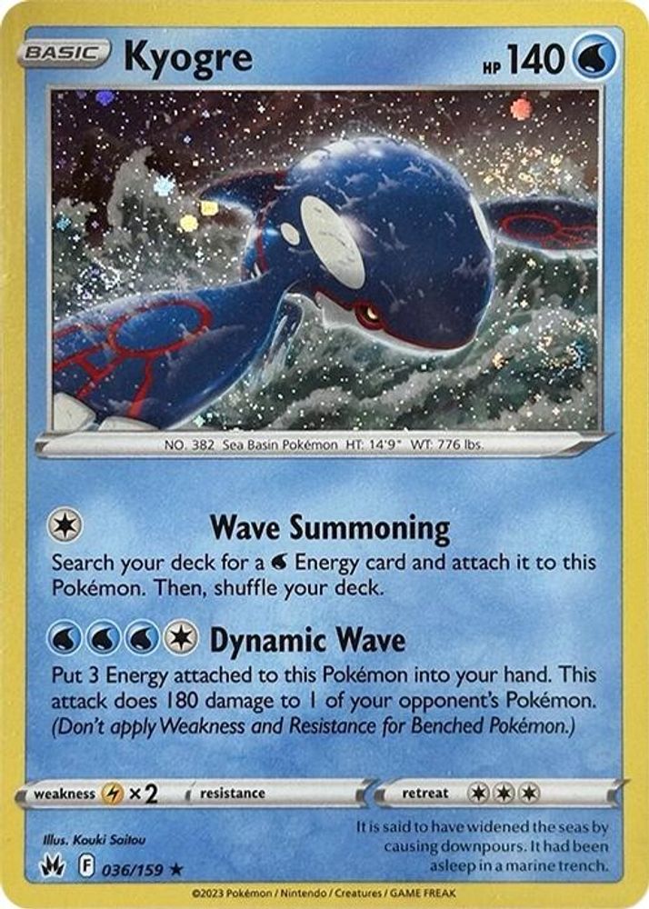 Kyogre (036/159) (Cosmos Holo) [Miscellaneous Cards]