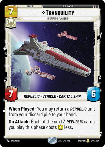 Tranquility - Inspiring Flagship (246/257) (246/257) [Twilight of the Republic]