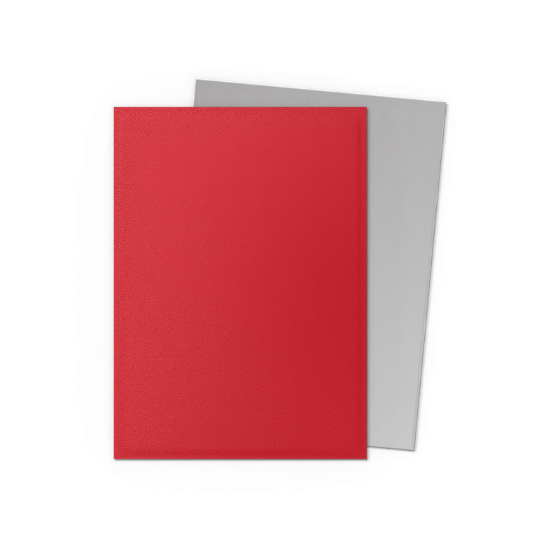 Dragon Shield: Standard 100ct Sleeves - Crimson & Silver (Dual Matte)