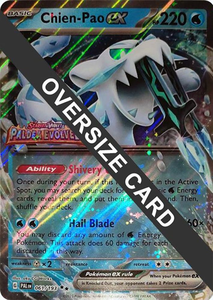 Chien-Pao ex 061/193 - Holofoil Jumbo Cards - Double Rare