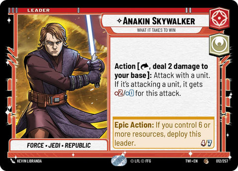 Anakin Skywalker - What it Takes to Win (012/257) (012/257) [Twilight of the Republic]