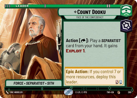Count Dooku - Face of the Confederacy (280) (Hyperspace) (280) [Twilight of the Republic]