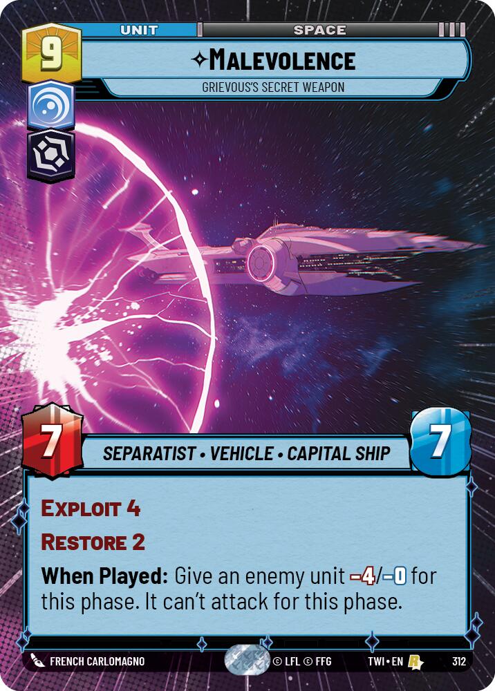 Malevolence - Grievous's Secret Weapon (312) (Hyperspace) (312) [Twilight of the Republic]