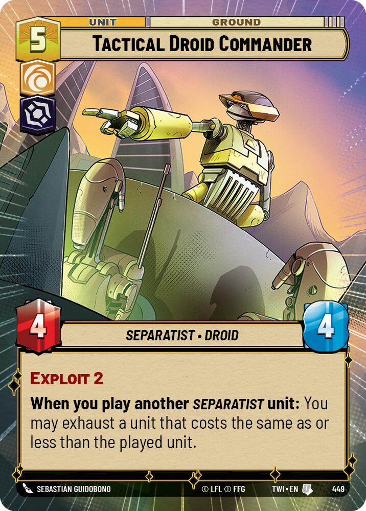 Tactical Droid Commander (449) (Hyperspace) (449) [Twilight of the Republic]