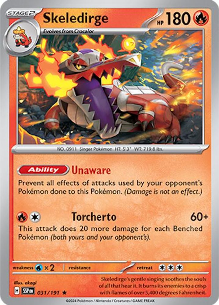 Skeledirge (031/191) [Scarlet & Violet: Surging Sparks]