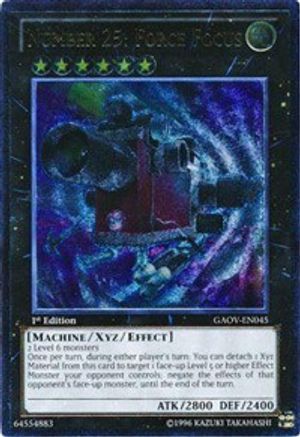 Number 25: Force Focus [GAOV-EN045] Ultimate Rare