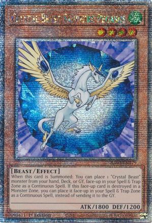 Crystal Beast Sapphire Pegasus (Quarter Century Secret Rare) [RA03-EN179] Quarter Century Secret Rare