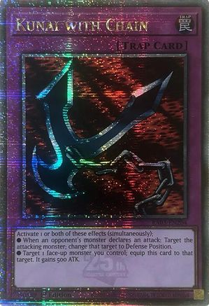 Kunai with Chain (Quarter Century Secret Rare) [RA03-EN204] Quarter Century Secret Rare