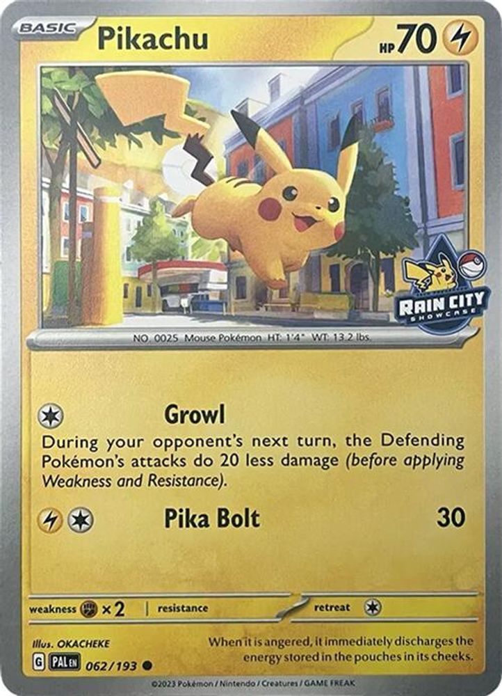 Pikachu (Rain City Showcase) 062  Miscellaneous Cards & Products - Promo