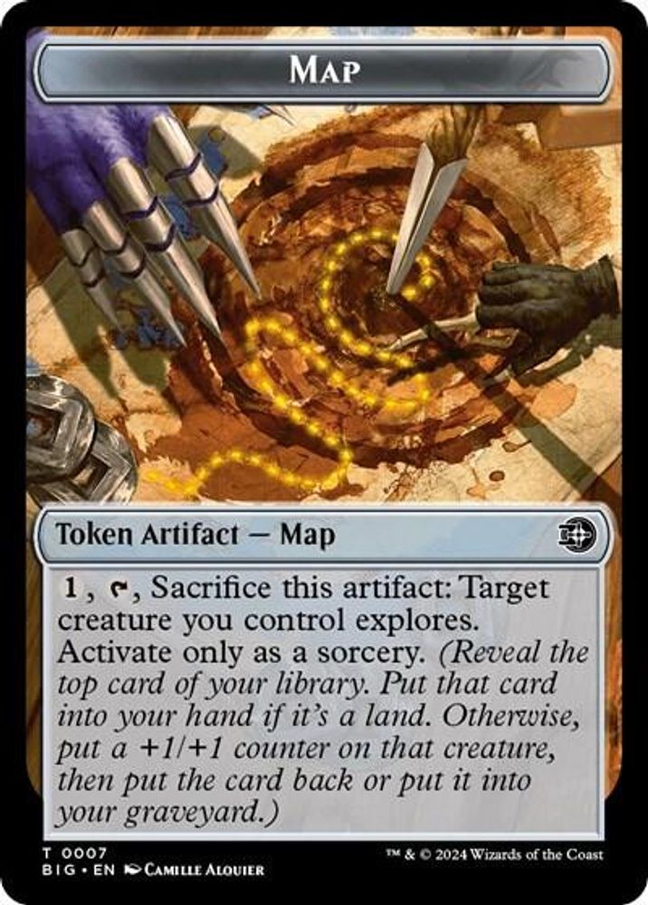 Map // Plot Double-Sided Token [Outlaws of Thunder Junction: The Big Score Tokens]