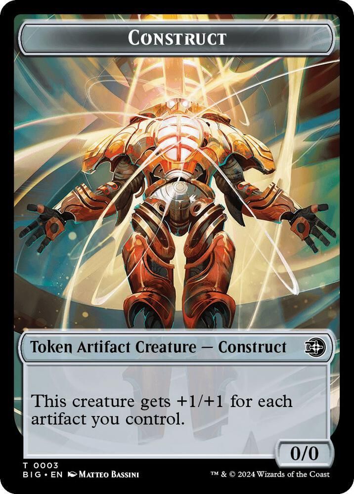 Construct Token // Plot Token Double-Sided Token [Outlaws of Thunder Junction: The Big Score Tokens]