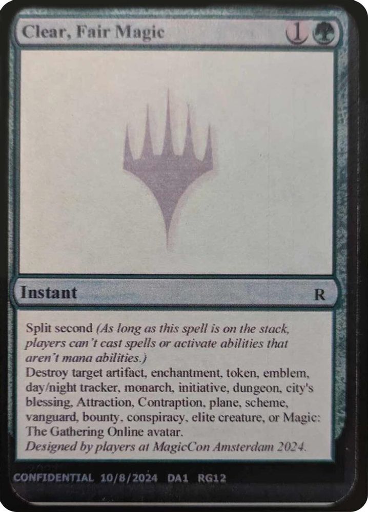 Clear, Fair Magic [Mystery Booster 2 Playtest Cards]