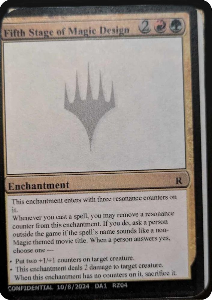 Fifth Stage of Magic Design [Mystery Booster 2 Playtest Cards]