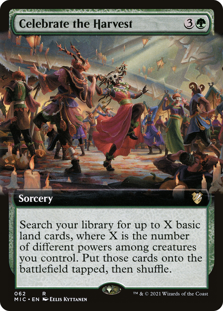 Celebrate the Harvest (Extended Art) [Innistrad: Midnight Hunt Commander]