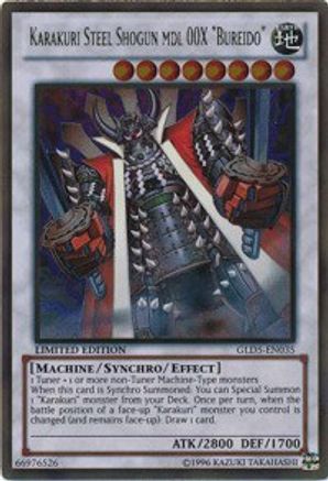 Karakuri Steel Shogun mdl 00X Bureido [GLD5-EN035] Gold Rare