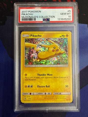 Pikachu (5/12) [McDonald's Promos: 2017 Collection] - Graded
