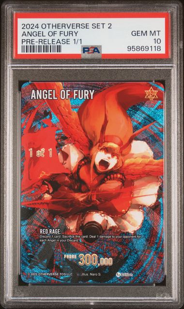 GRADED [PSA 10] 2024 OTHERVERSE SET 2 LEGENDARY HEROES ANGEL OF FURY PRE-RELEASE 1/1