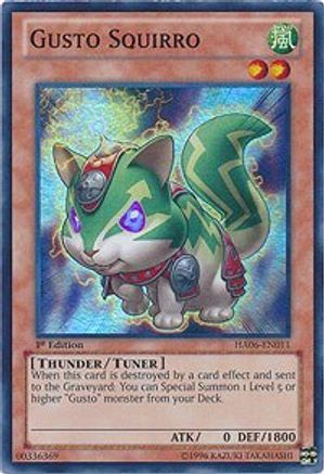 Gusto Squirro [HA06-EN011] Super Rare