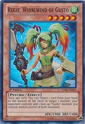 Reeze, Whirlwind of Gusto [HA06-EN012] Super Rare