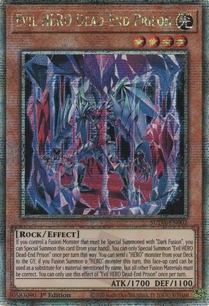 Evil HERO Dead-End Prison (Quarter Century Secret Rare) [SUDA-EN002] Quarter Century Secret Rare