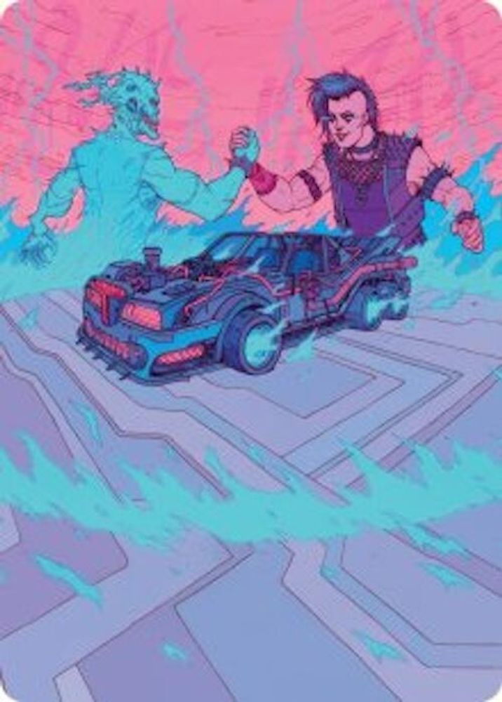 Demonic Junker Art Card [Aetherdrift Art Series]