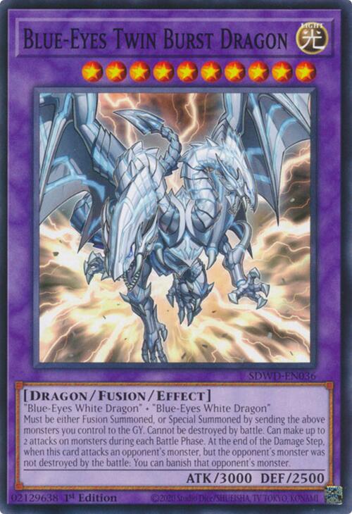 Blue-Eyes Twin Burst Dragon [SDWD-EN036] Common