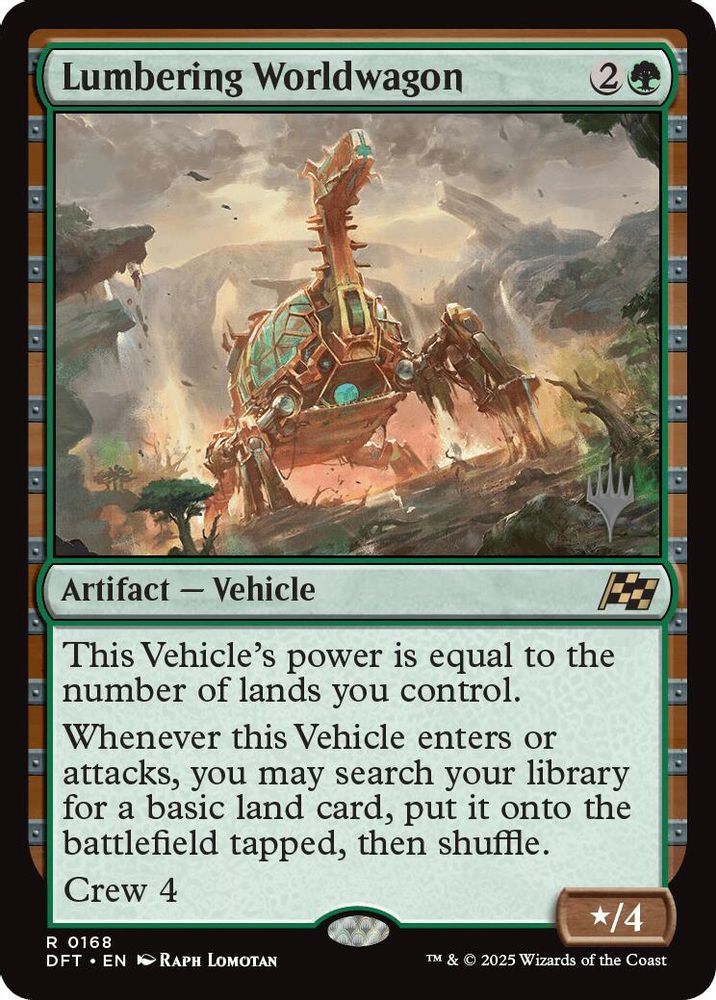 Lumbering Worldwagon (Promo Pack) [Aetherdrift Promos]