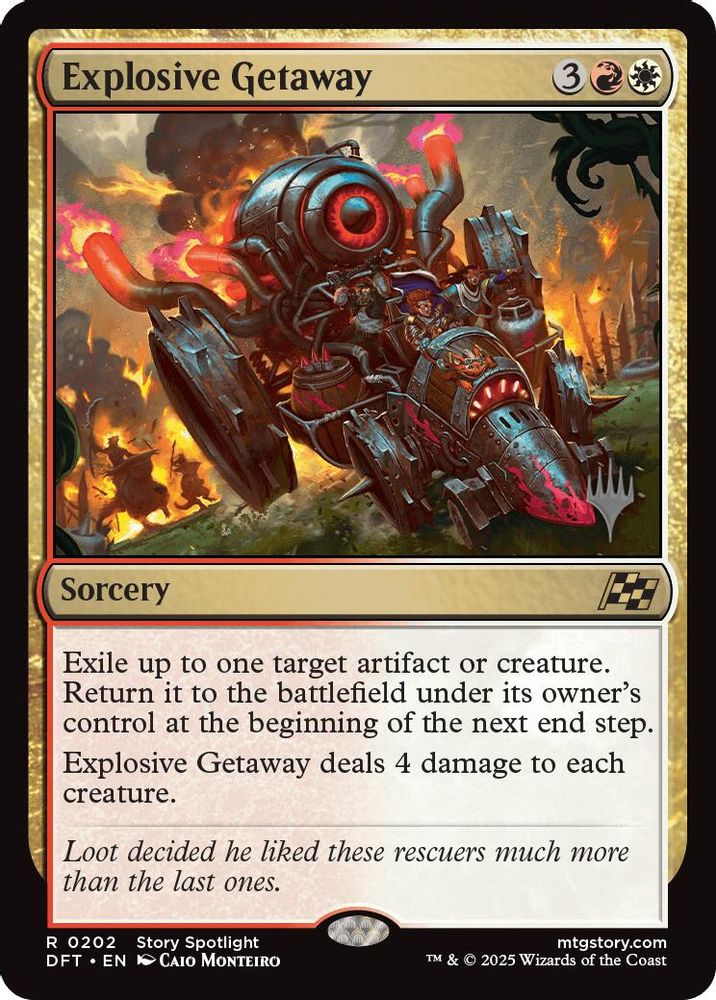 Explosive Getaway (Promo Pack) [Aetherdrift Promos]