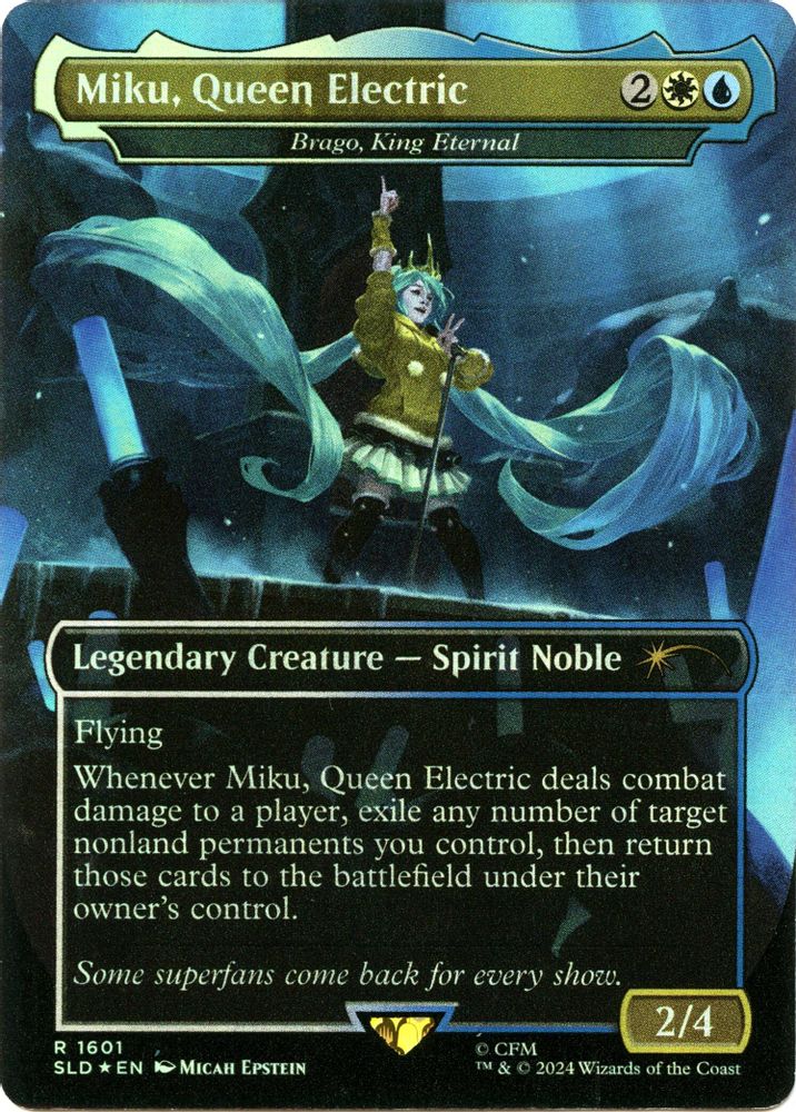 Miku, Queen Electric - Brago, King Eternal (Rainbow Foil) [Secret Lair Drop Series]