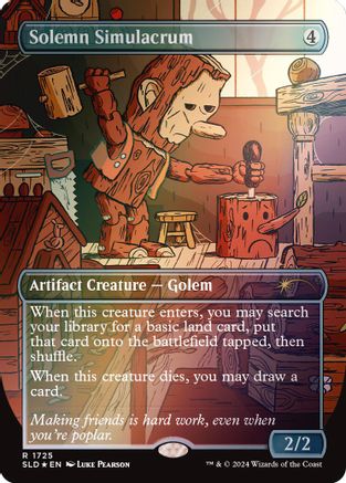 Solemn Simulacrum (1725) (Rainbow Foil) [Secret Lair Drop Series]