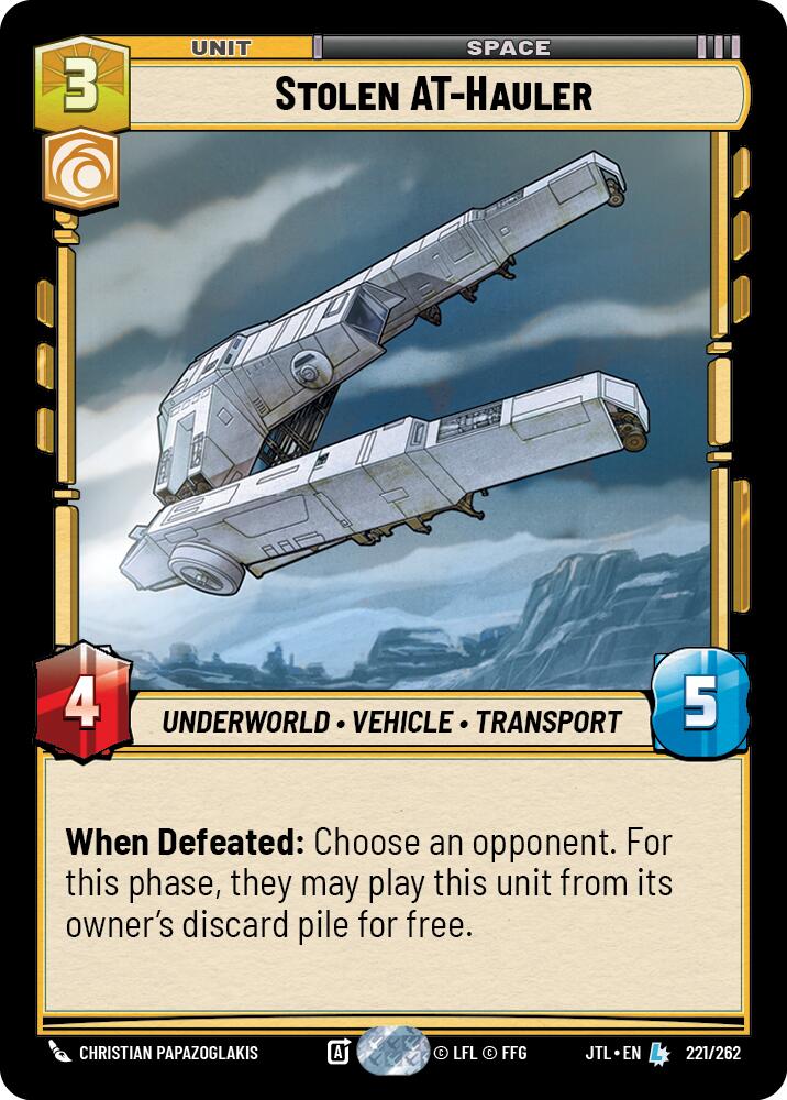Stolen AT-Hauler (221/262) (221/257) [Jump to Lightspeed]