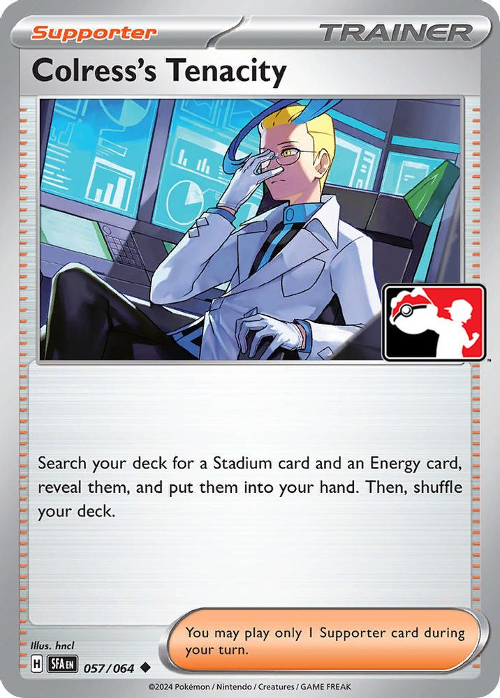 Colress's Tenacity (057/064) [Prize Pack Series Six]