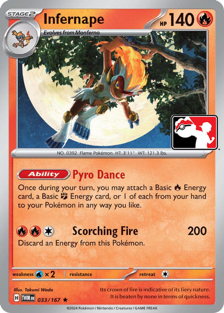 Infernape (033/167) [Prize Pack Series Six]