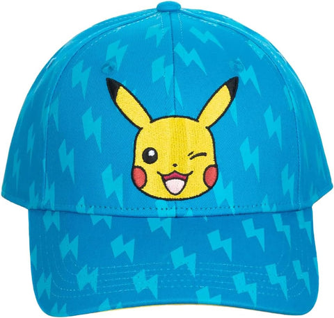 Pikachu Baseball Cap - Blue Snapback Hat